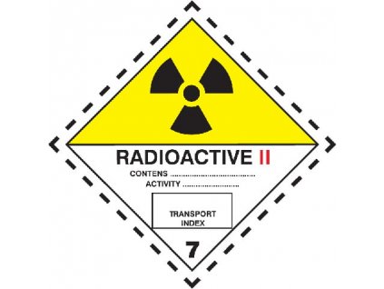 Značka Rádioaktívne látky, značka 7B