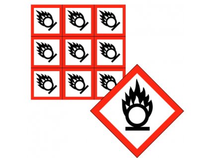 Arch GHS03 Oxidačné látky, fólia, 9 ks na archu