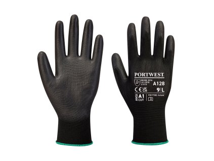 PU Rukavica bez Latexu - (maloobchodné balenie) čierna