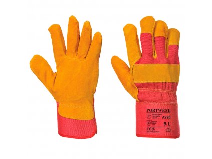 Rukavice Rigger podšité flisom červené