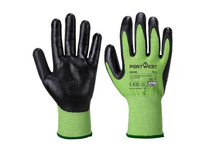 Rukavice Green Cut - Nitrilová pena zeleno-čierne