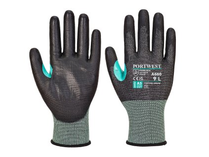 CT200 VHR18 PU proti rezná rukavica čierna