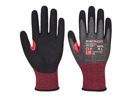 CT200 AHR18 F Nitril proti porézne rukavice čierne