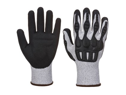 TPV Impact protiporezná rukavica šedo-čierna