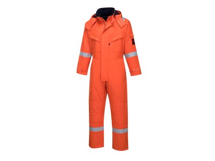 Araflame zateplená kombinéza oranžová