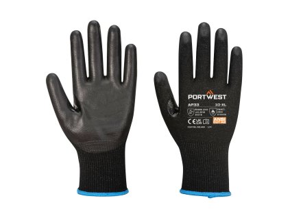 LR15 PU rukavice pre dotykový displej PK12 čierne