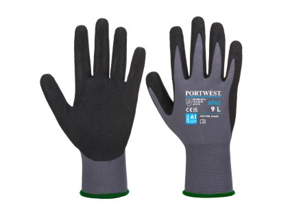 Dermiflex Aqua rukavice šedo-čierne