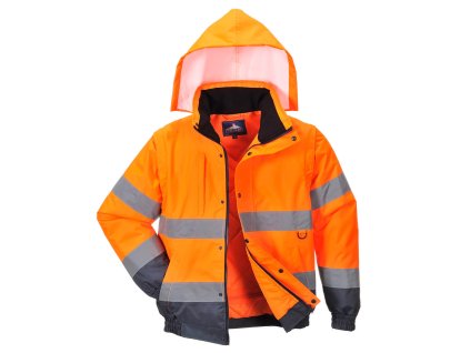Vetrovka Hi-Vis 2 v 1 oranžová