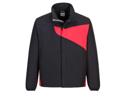 Softshellová bunda PW2 (2L) čierno-červená