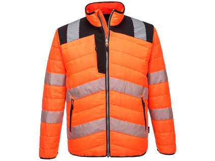 PW3 Hi-Vis Baffle bunda oranžovo-čierna