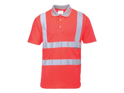 Polokošeľa Hi-Vis s krátkym rukávom žltá