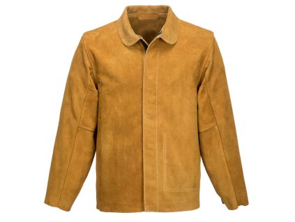 Kožená zváracia bunda hnedá