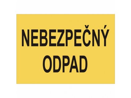 Nálepka NEBEZPEČNÝ ODPAD