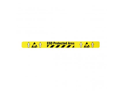 Podlahová značiaca páska s textom ESD