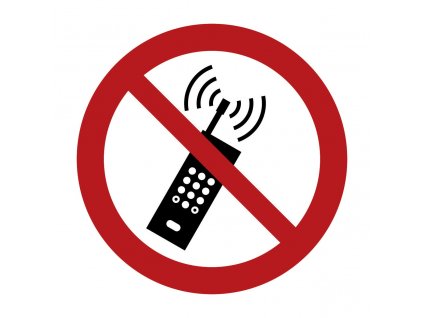 Podlahová značka - Zákaz používania mobilného telefónu