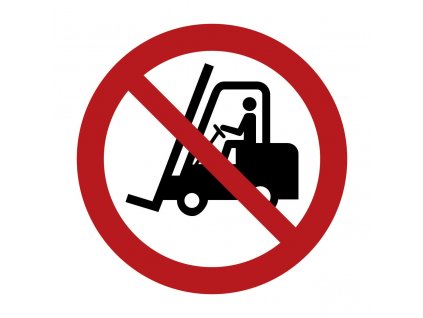 Podlahová značka - Zákaz vjazdu vozíkov, 30 cm