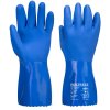 Modré PVC Chem rukavice modré