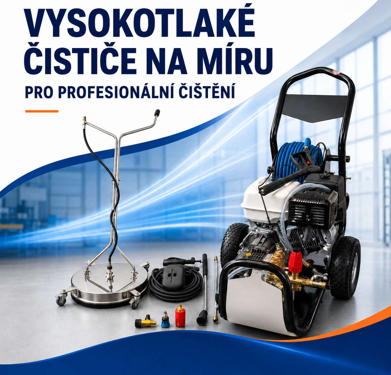 Vysokotlaké čističe se spalovacím motorem na míru pro profesionály