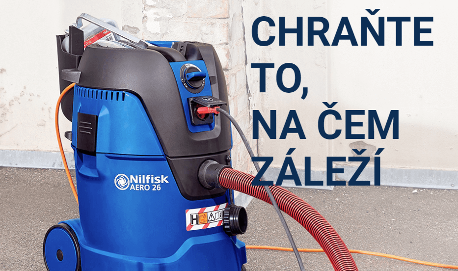 Nilfisk AERO Safety - Nová řada kompaktních a spolehlivých profesionálních vysavačů pro mokrý a suchý provoz