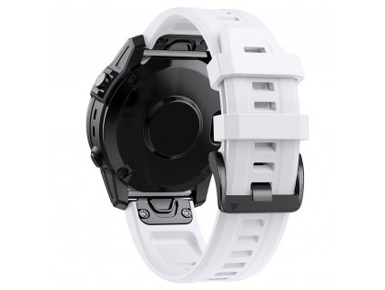 White 22 26 mm smart watch bands for garmin fen variants 8