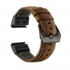 Kožený řemínek pro Garmin Fenix 26mm - hnědý EASYFIT/QUICKFIT