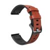 Kožený silikonový řemínek COMFORT tmavě hnědý pro Garmin Fenix 26mm EASYFIT/QUICKFIT