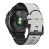 Kožený silikonový řemínek V2 COMFORT bílý pro Garmin Fenix 22mm QuickFit