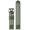 army green gray 22 mm silicone strap with hole for garmin variants 0