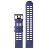 dark blue white 22 mm silicone strap with hole for garmin variants 2