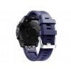 SEVEN 20mm SILVER silikonový řemínek pro Garmin Fenix bílý QuickFit