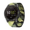 22mm CAMO Pratelný nylonový provlékací maskáčový řemínek pro Garmin Fenix Epix 2 PRO na suchý zip velcro UltraFit