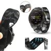 22mm CAMO Pratelný nylonový provlékací maskáčový řemínek pro Garmin Fenix Epix 2 PRO na suchý zip velcro UltraFit