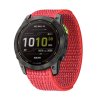 22mm barevný Pratelný nylonový provlékací řemínek pro Garmin Fenix Epix 2 PRO na suchý zip velcro duhový UltraFit