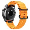 Orange 22 mm ocean silicone wristband strap for variants 1