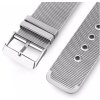MILAN 22mm ocelový kovový řemínek pro Garmin Fenix Epix hladký Milánský tah černý stříbrný QUICKFIT
