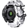 OCEAN 26mm silikonový maskáčový gumový řemínek pro Garmin Fenix QuickFit