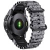 OCEAN 26mm silikonový maskáčový gumový řemínek pro Garmin Fenix QuickFit
