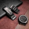 DAVILANE 26mm prošívaný černý hnědý kožený nylonový řemínek Garmin Fenix Tactix QuickFit (Barva Zelená)