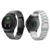 TITANIUM 22mm titanový stříbrný černý řemínek pro Garmin Fenix EPIX 2 QuicFit (Barva Stříbrná)