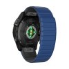 CENTRE 26mm MAGNET silikonový gumový řemínek pro Garmin Fenix Tactix QuickFit (Barva Modrá/Černá)