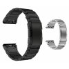 26mm TCLASS titanový řemínek pro Garmin Fenix černý QuickFit (Barva Stříbrná)