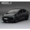 Tesla Model X 1:24 autentický sběratelský kovový model hračka na baterie s nabíjecí stanicí tesla supercharger (Barva Stříbrná)
