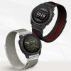 MILANESE 22mm magnetický Ocelový kovový řemínek pro Garmin Fenix Epix Milánský tah QuickFit (Barva Titanová)