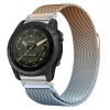 MILANESE 22mm magnetický Ocelový kovový řemínek pro Garmin Fenix Epix Milánský tah QuickFit (Barva Titanová)