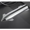Super Heavy Starship SpaceX Mechazilla chopsticks raketa reálný sběratelský model maketa rakety 68cm (Barva V7: Starship stříbrná černá 25cm)