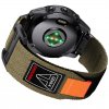 GEAR4 26mm nylonový řemínek pro Garmin Fenix Tactix Epix QuickFit (Barva Zelená/Černá V2)