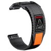 GEAR4 26mm nylonový řemínek pro Garmin Fenix Tactix Epix QuickFit (Barva Zelená/Černá V2)