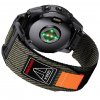 GEAR4 26mm nylonový řemínek pro Garmin Fenix Tactix Epix QuickFit (Barva Zelená/Černá V2)
