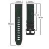 hIF5Quick Fit 22mm 26mm Soft Leather with Silicone Wristband Strap For Garmin Fenix 7 7X 6
