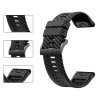 gCARBON 22mm silikonový řemínek s karbonovým vzorem pro Garmin Fenix 8 Tactix Enduro 3 QuickFit (Barva Oranžová/Černá)